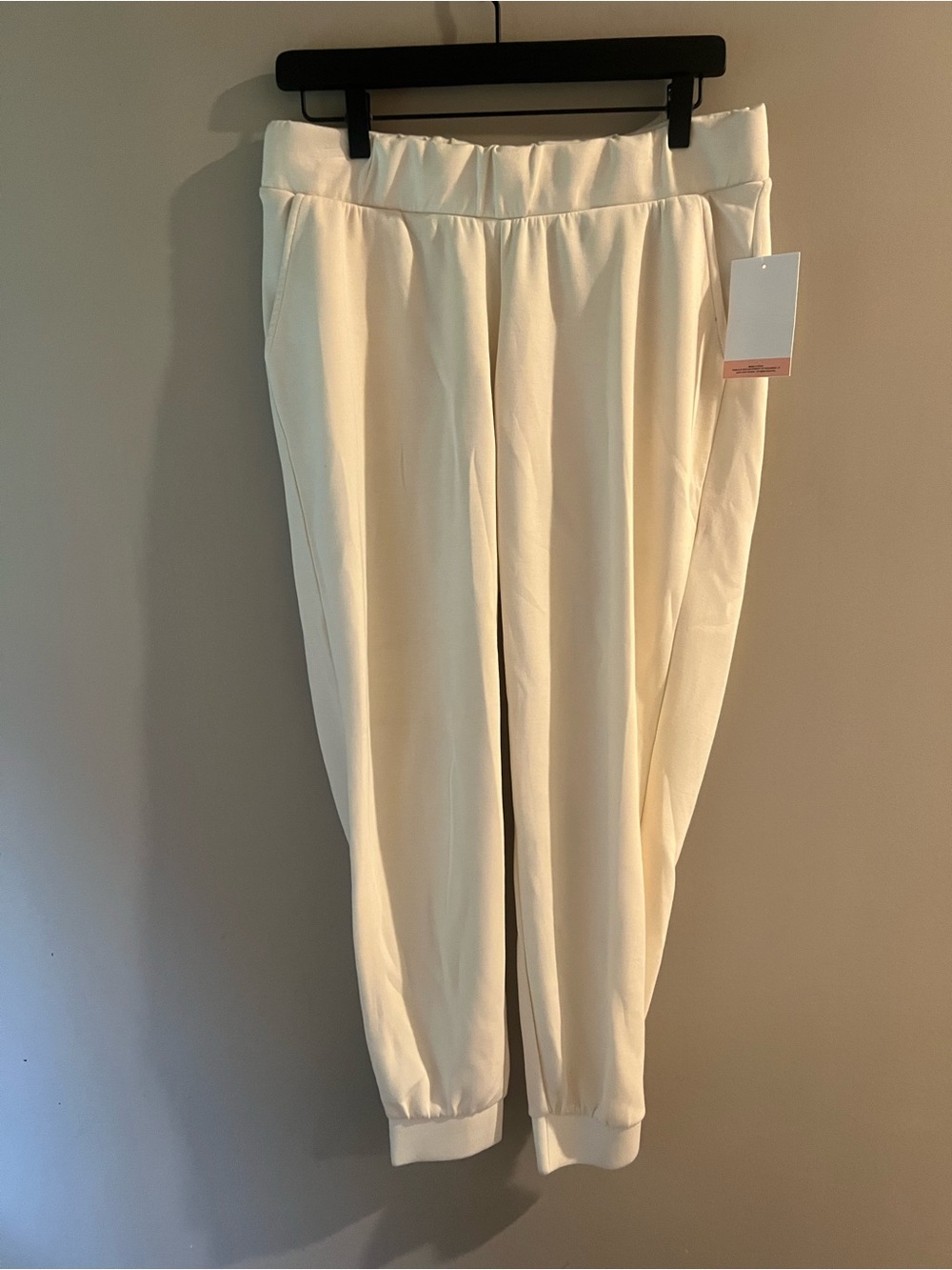 Motherhood Cream Maternity Jogger Pants